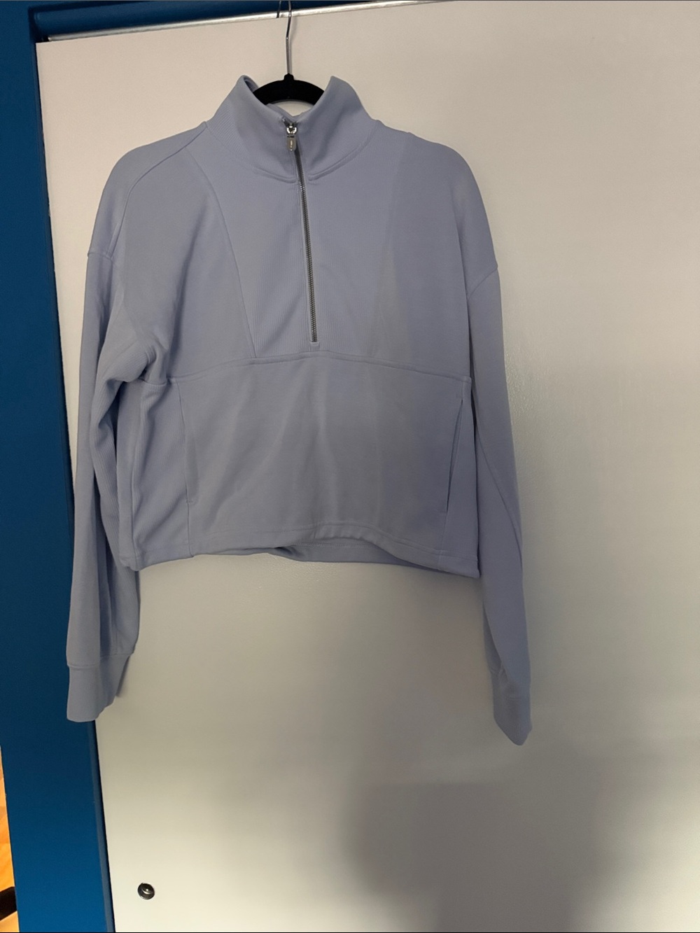 Athleta Lavender Quarter-Zip Pullover